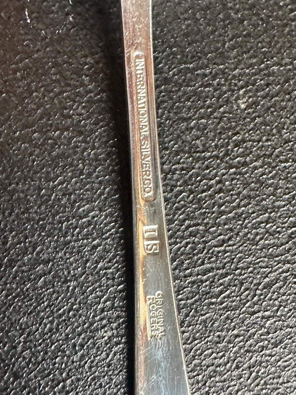 Rogers Silverplated Intl Silver Co Serving Spoon and Oneidacraft stainless ladle